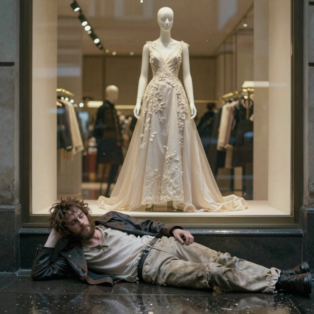 UN VAGABUNDO Y UNA MANIQUÍ (MICRORRELATO)