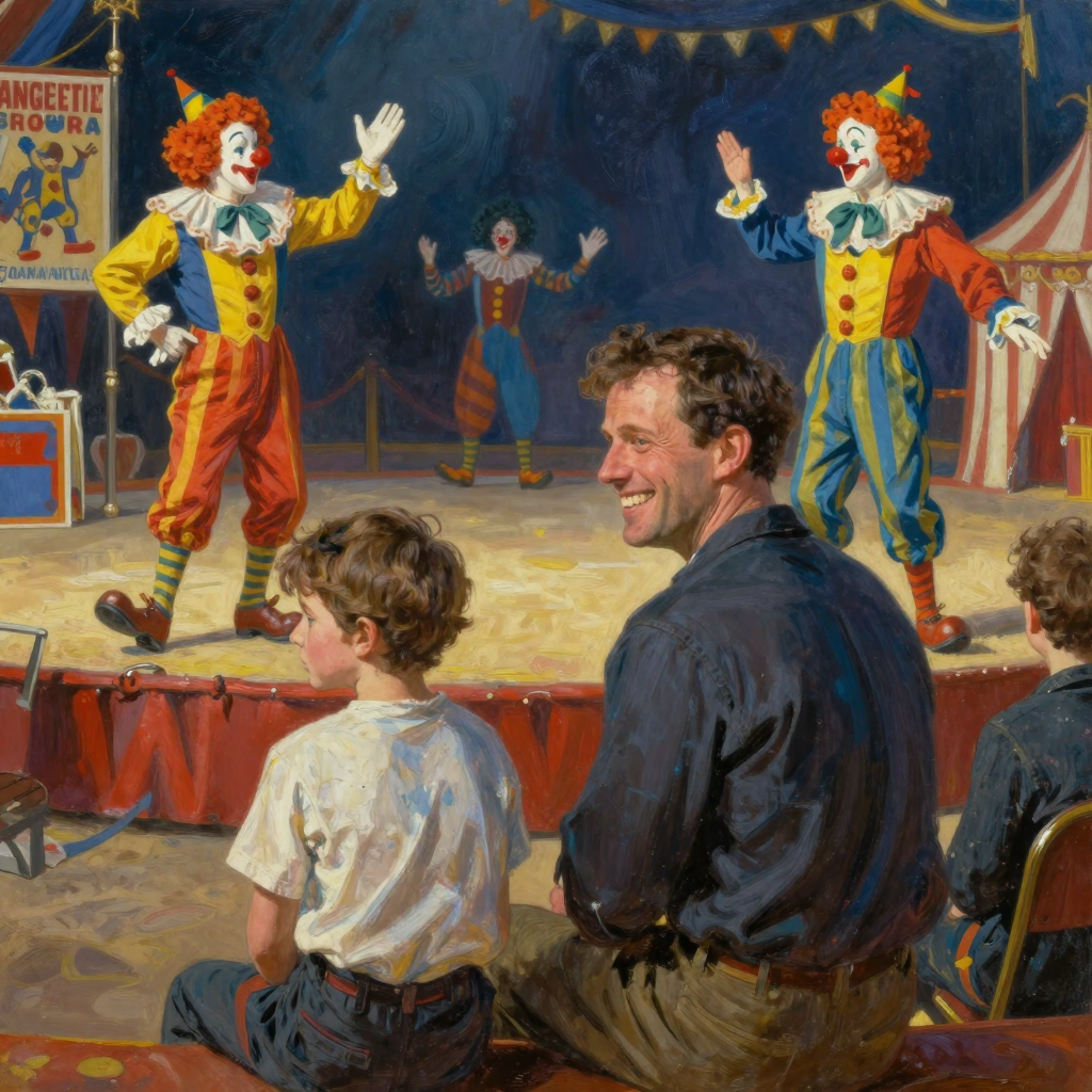 UN PAPÁ LLEVÓ A SU NIÑO PEQUEÑO AL CIRCO (MICRORRELATO)