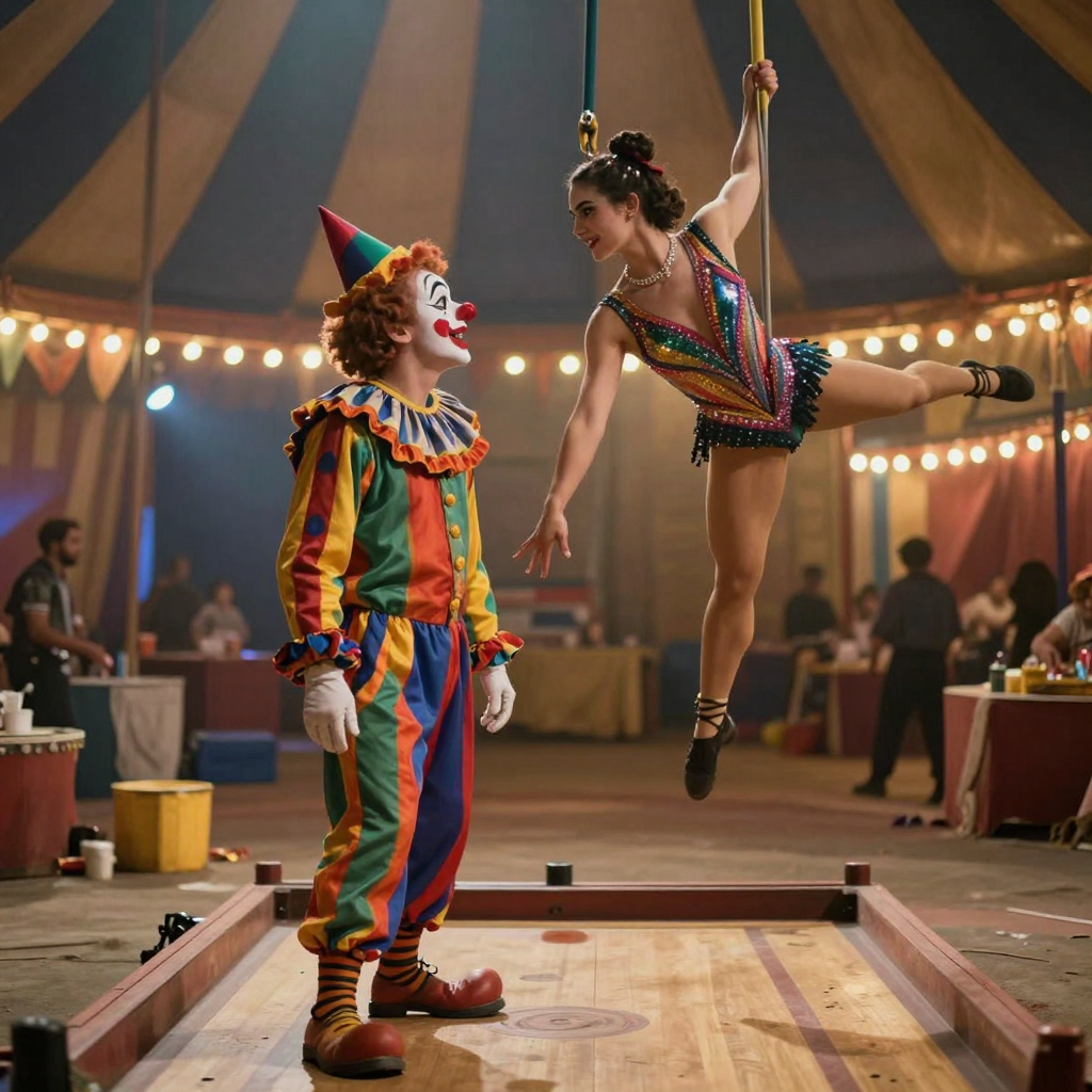 UN PAYASO SE ENAMORÓ DE UNA TRAPECISTA (RELATO)