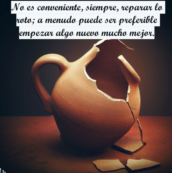 SOBRE MEJORAR LO ROTO (PÍLDORAS FILOSÓFICAS!