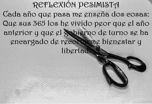 REFLEXIÓN PESIMISTA (PÍLDORAS FILOSÓFICAS)