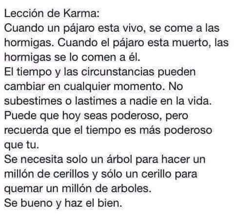 LECCIÓN DE KARMA