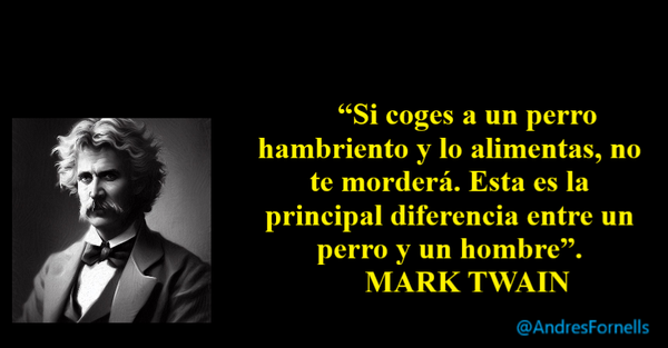 ASÍ NOS LO DIIJO MARK TWAIN