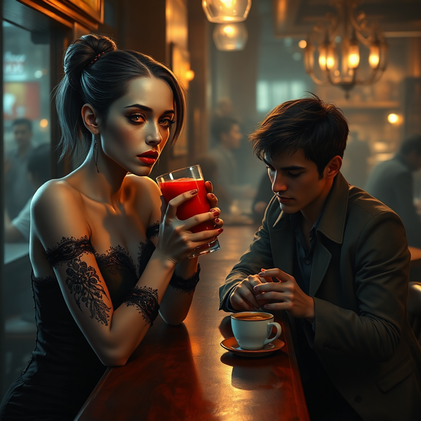 TOMANDO CAFÉ EN UN BAR (Microrrelato)