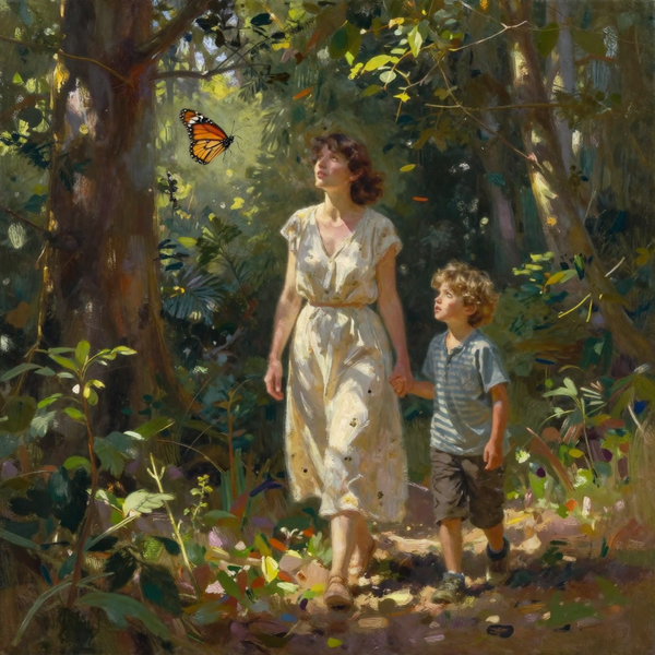 UN NIÑO, SU MAMÁ, UNA MARIPOSA Y LA TERNURA (MICRORRELATO)