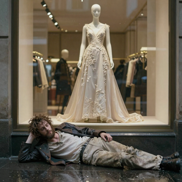 UN VAGABUNDO Y UNA MANIQUÍ (MICRORRELATO)