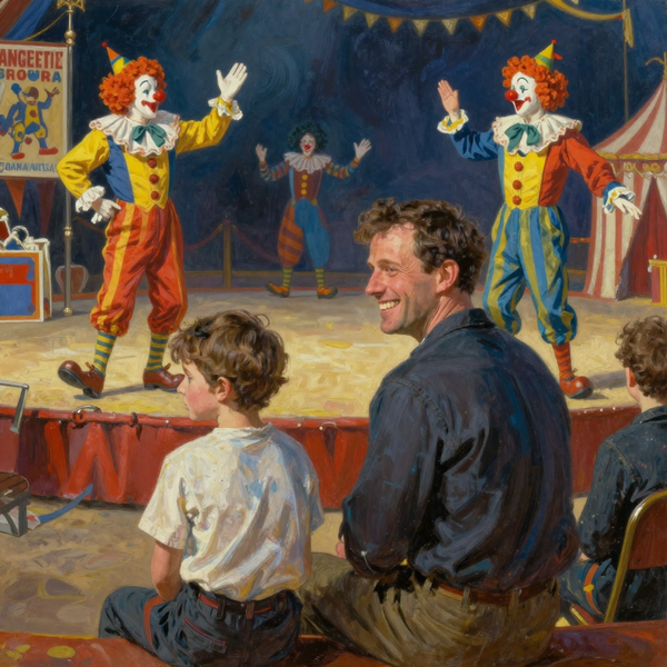 UN PAPÁ LLEVÓ A SU NIÑO PEQUEÑO AL CIRCO (MICRORRELATO)