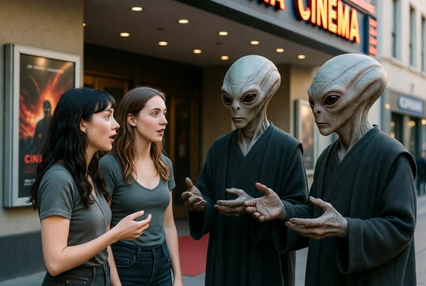 VISITA DE UNOS VIAJEROS DEL ESPACIO (RELATO)